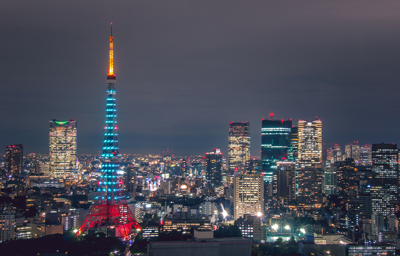 日本的夜景：從東京鐵塔眺望燈火闌珊